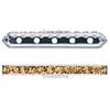 Dreamtime Crystal DC 77730 Rondelle Spacer Bars 5 Hole Topaz/Silver